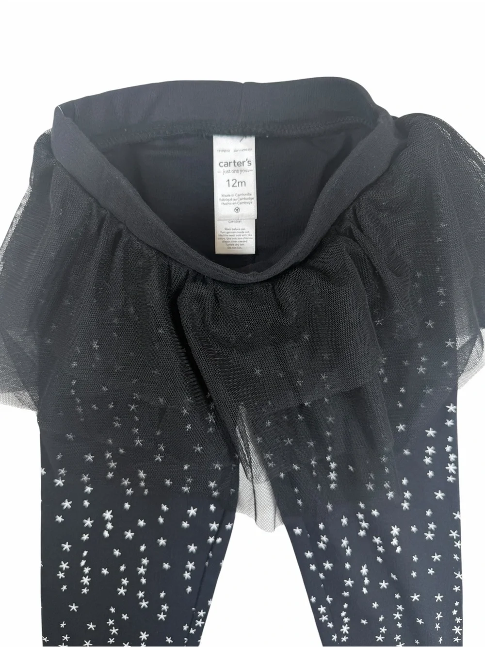 Carter's Ghost Halloween Tulle Set 12M NWT